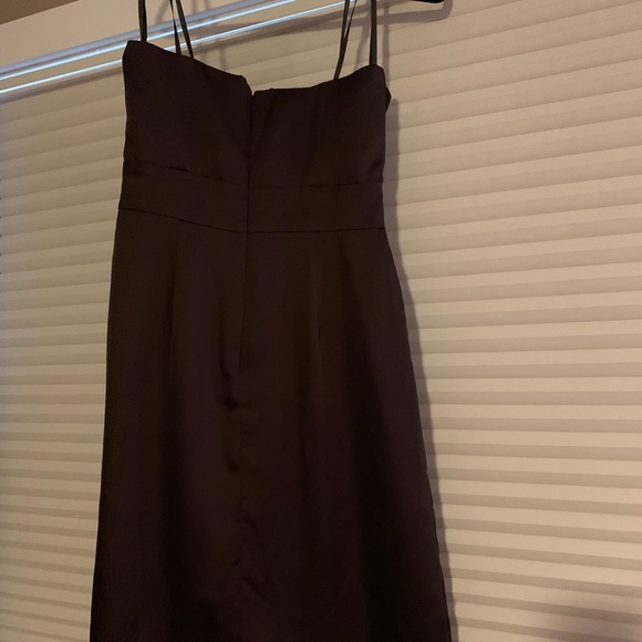 Brown strapless short dress - Picture 3 of 3
